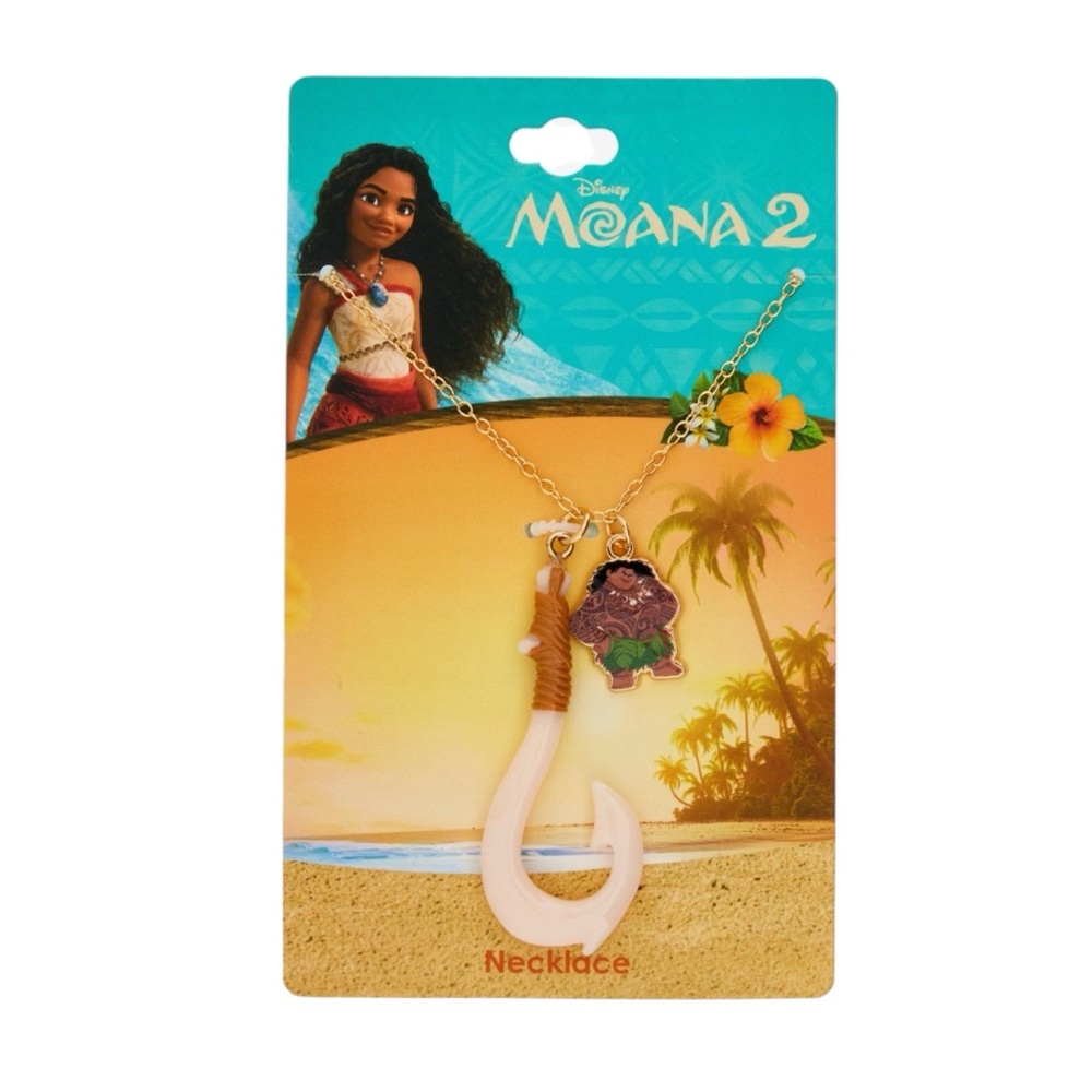 NEW Disney Moana 2 Maui Hook Pendant Necklace